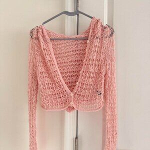 SHEIN Women's Pink Cardigan